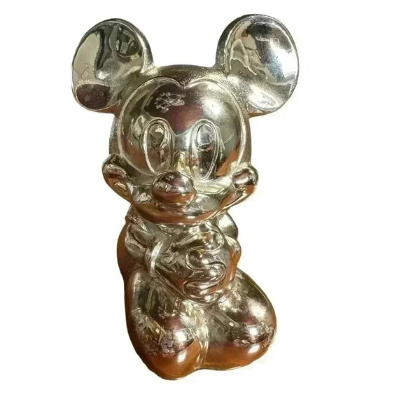 Disney 1989 Reed & Barton Disney Babies Mickey Mouse Silverplated Bank - Picture 1 of 6